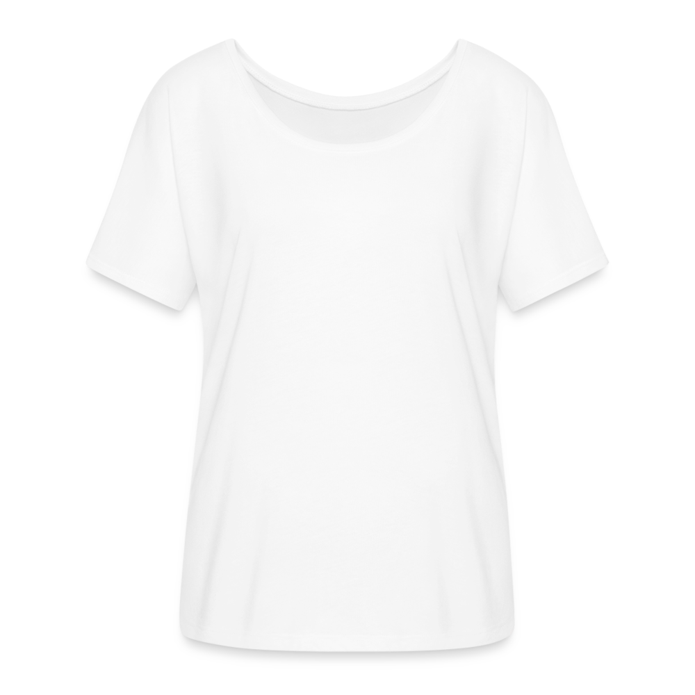 The Big Takeover 87 Women's Flowy Tee - white