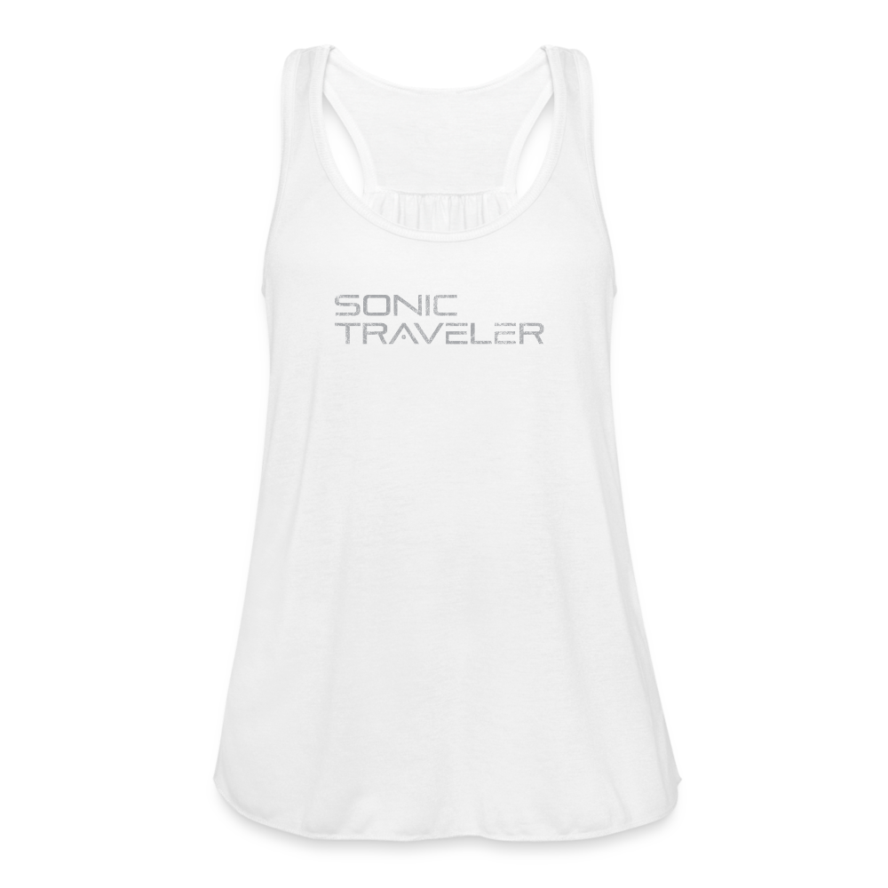 Women's Flowy Logo Tank Top - white