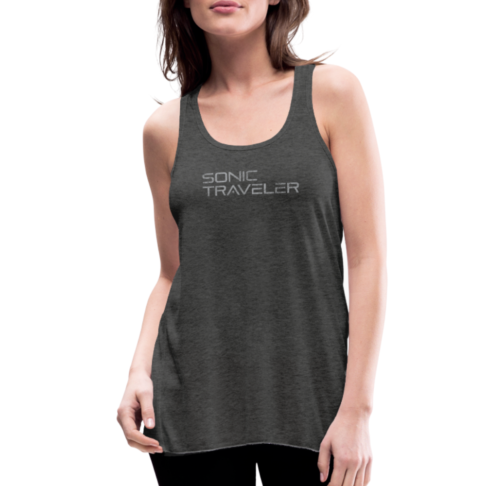 Women's Flowy Logo Tank Top - deep heather