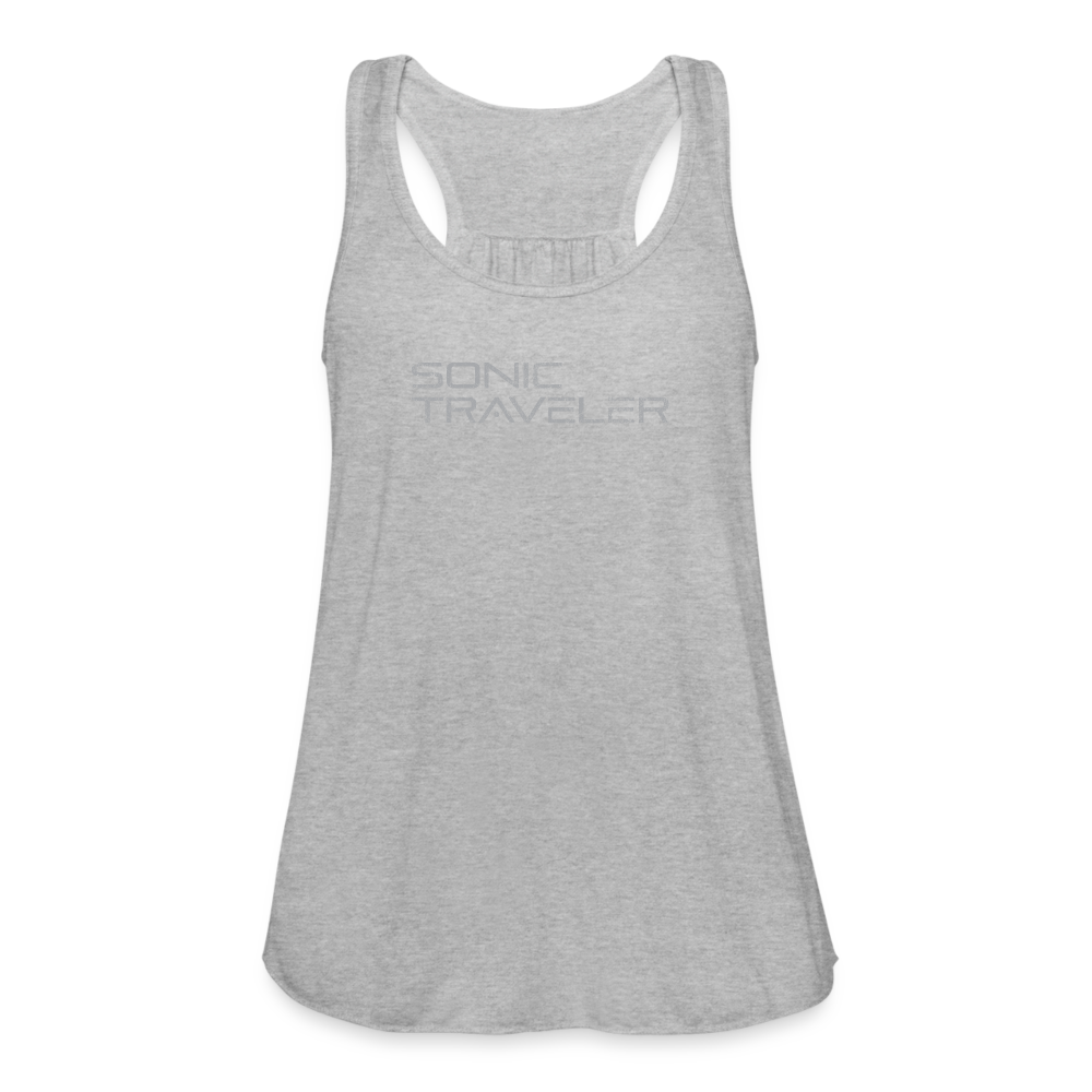 Women's Flowy Logo Tank Top - heather gray