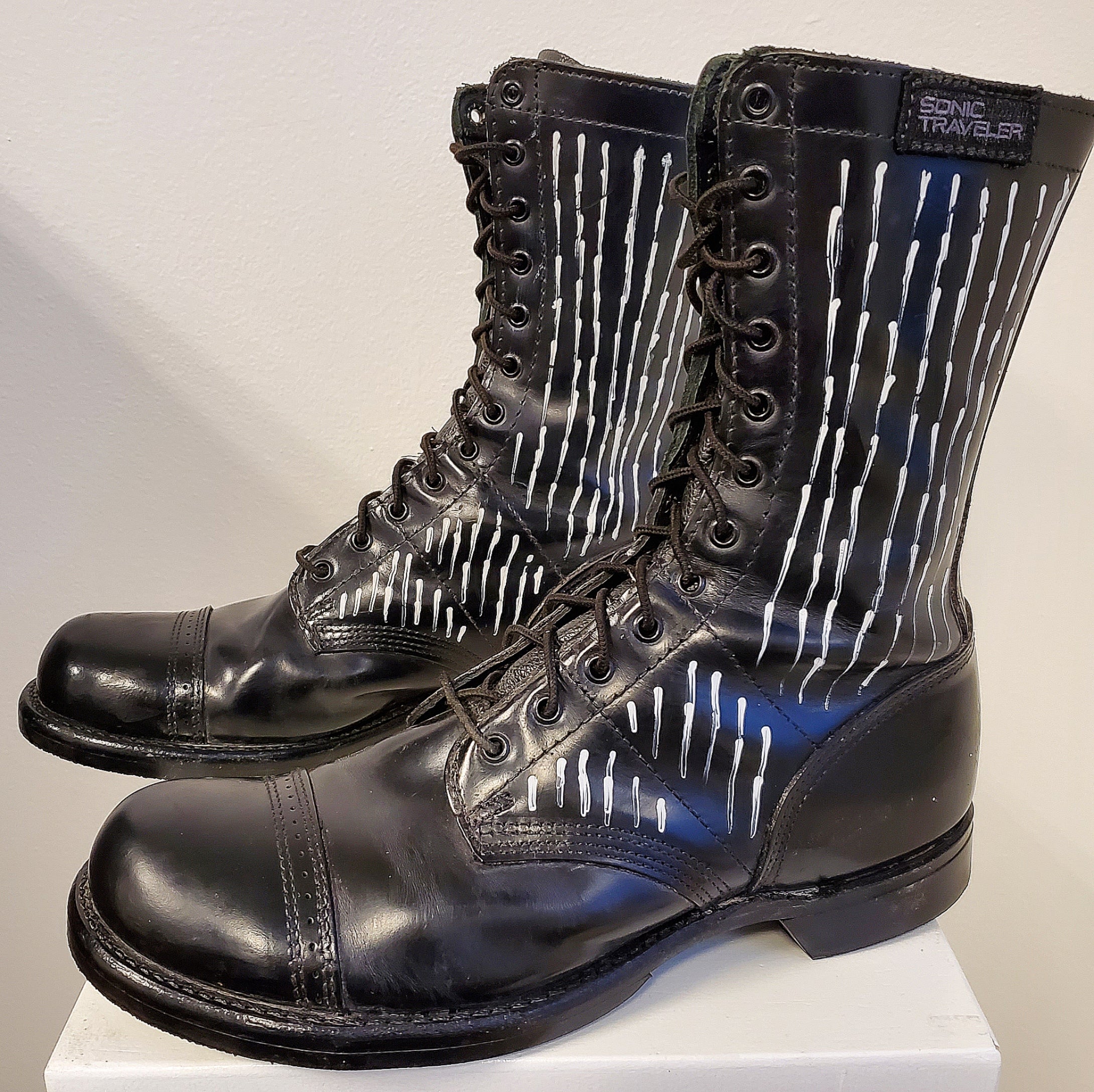 Sonic Traveler "Acid Rain" Combat Boots 1 of 1