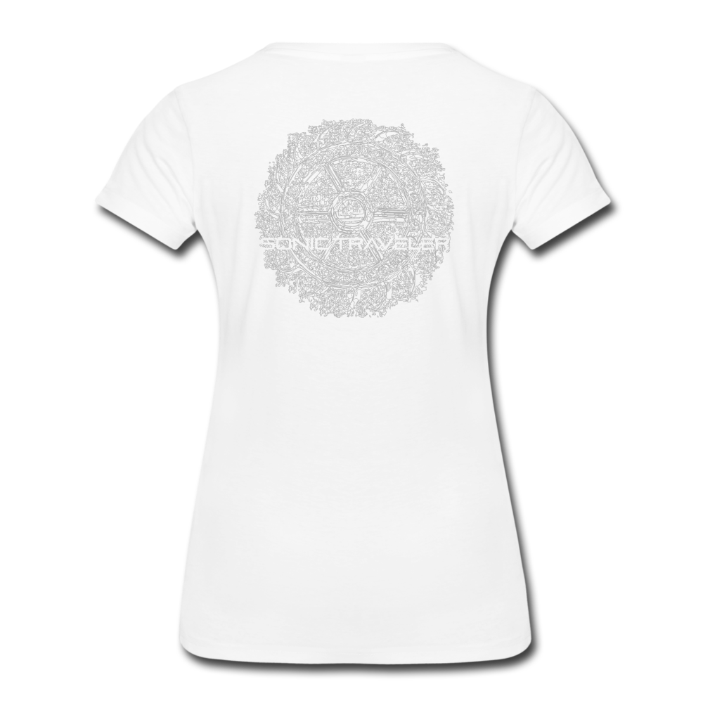 Spaceman & Catherine Wheel Women's Tee - white