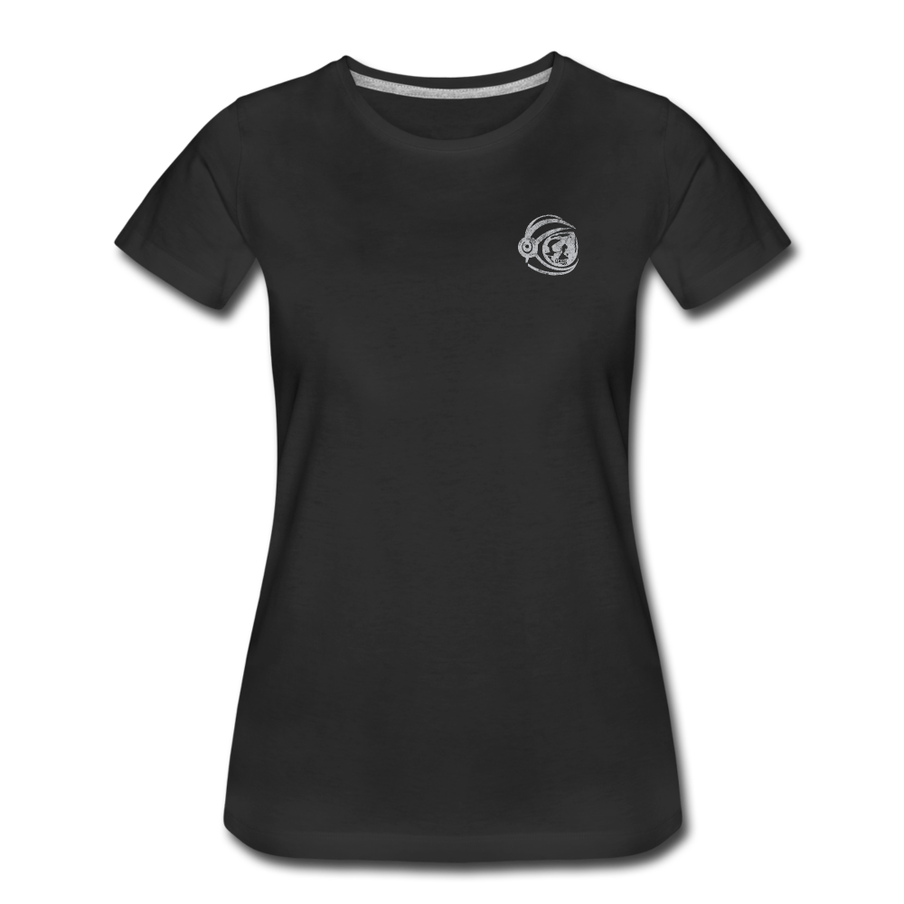 Spaceman & Catherine Wheel Women's Tee - black