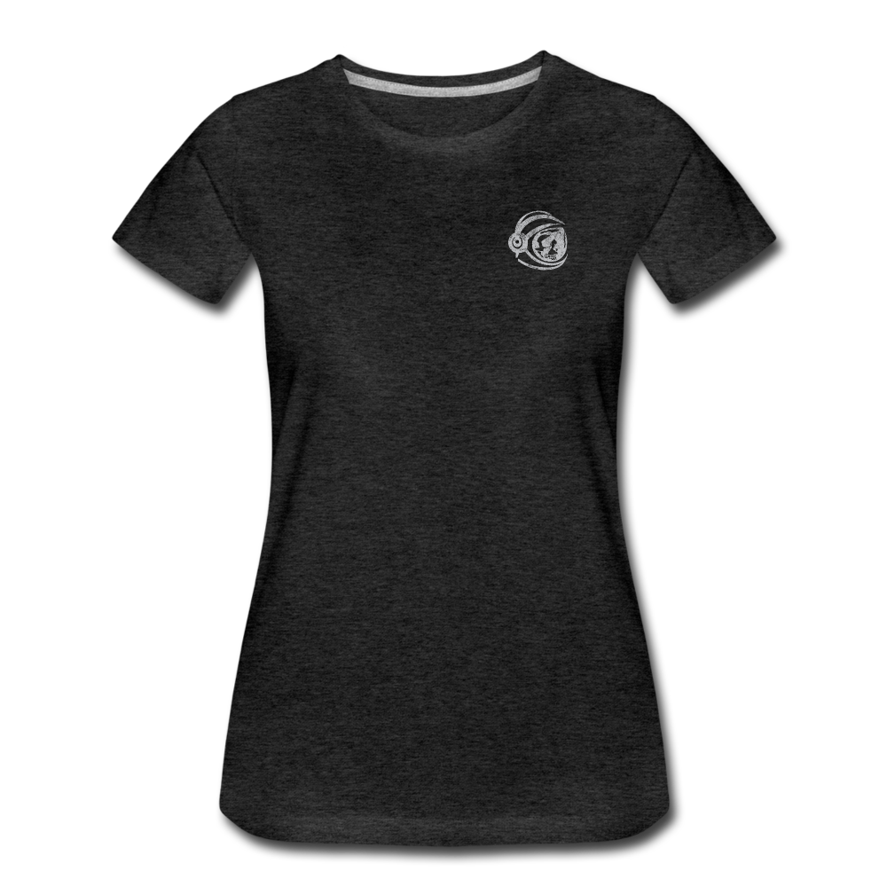 Spaceman & Catherine Wheel Women's Tee - charcoal gray